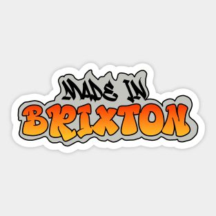 Made in Brixton I Garffiti I Neon Colors I Orange Sticker